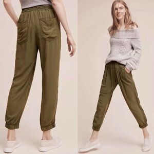 Anthropologie Saturday Sunday Olive Green Joggers